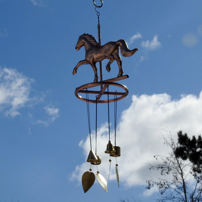 English Horse Wind Chimes - Made in USA - Wind Bells
