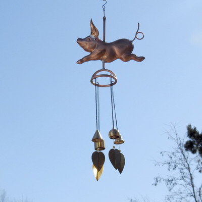 Happy Pig Wind Chimes