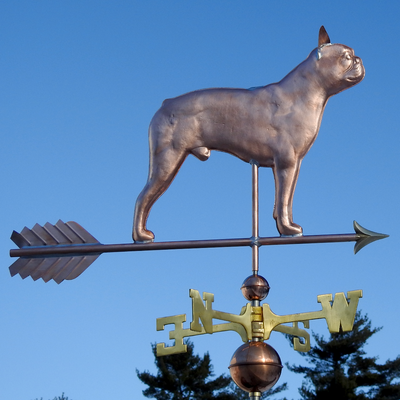Boston Terrier weathervane