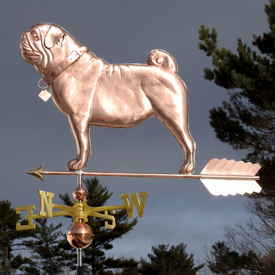 Fancy Pug Weather Vane
