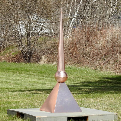 First Rate Copper Finial with Roof Cap