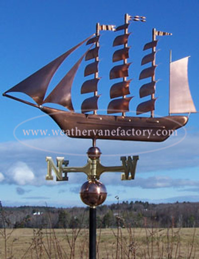 Tall Sailing Ship Weathervane