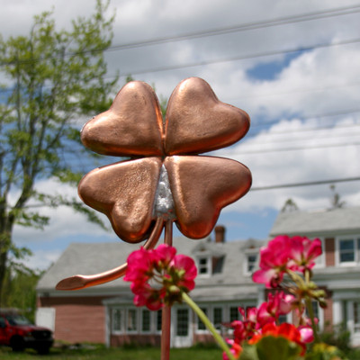 Four Leaf Clover Garden Stake