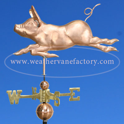 Running Pig Weathervane