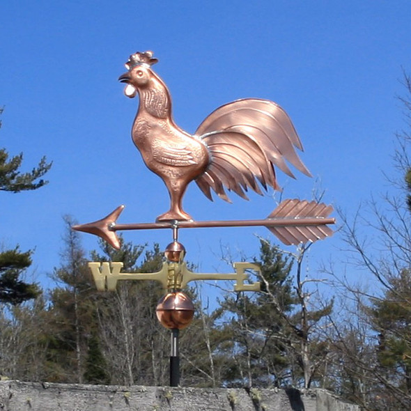 Triple Tail Rooster Weathervane