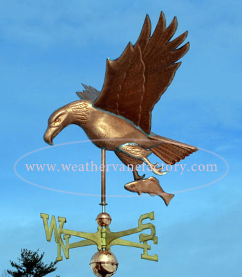Eagle and Fish Weathervane