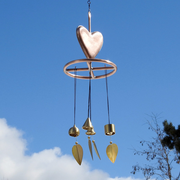 Heart Wind Chimes - Made in USA - Wind Bells