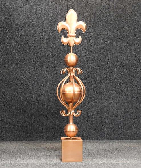 Fleur de Lis Post Cap - Made in USA - Colonial Style Finial