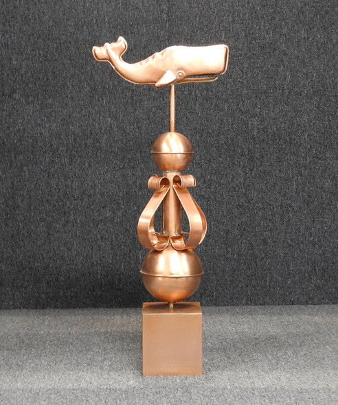 whale victorian finial fence post cap