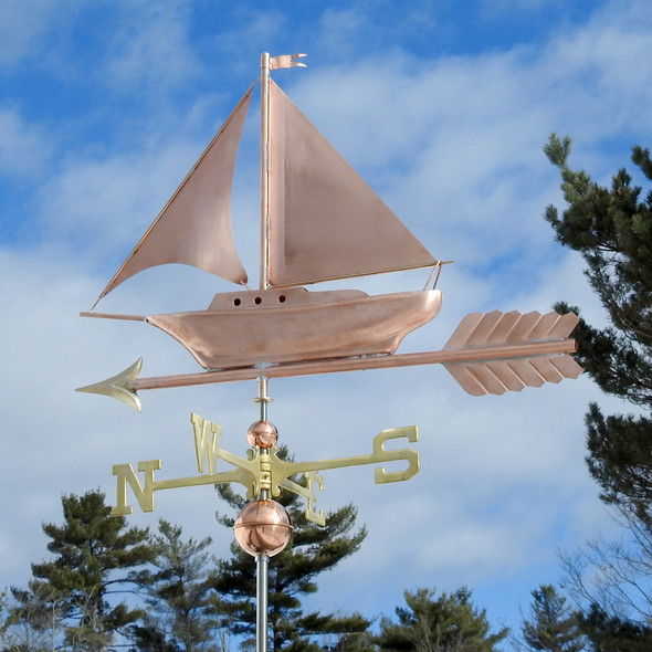 sailboat weathervane artwork