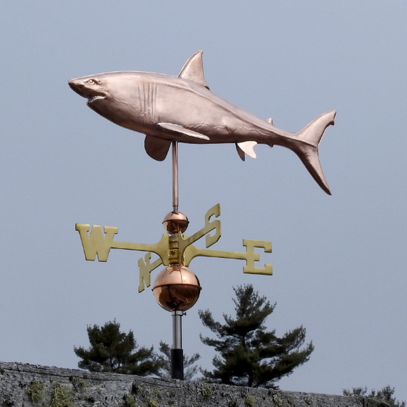 great white shark weathervane