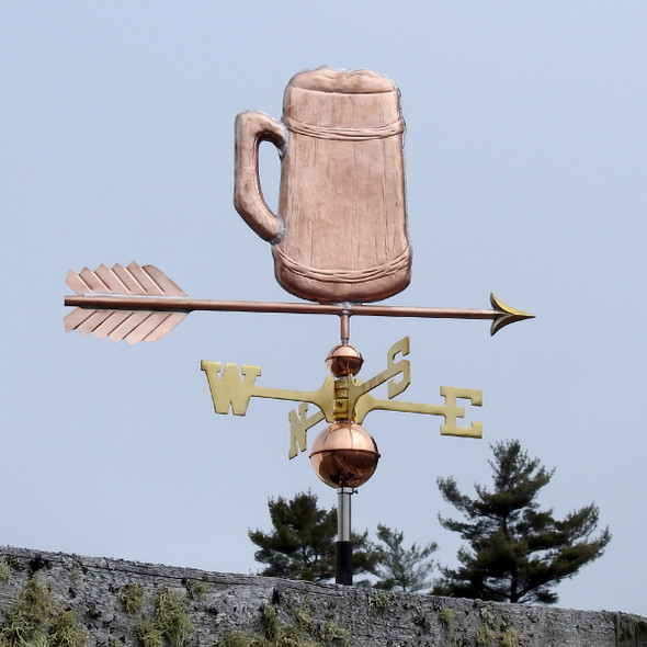 beer mug weathervane by Weathervane Factory