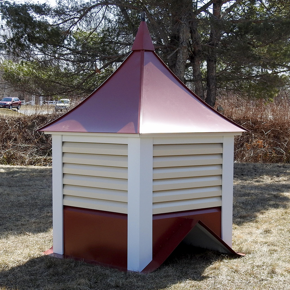 Handmade Summit Sheet Metal Louvered Cupola