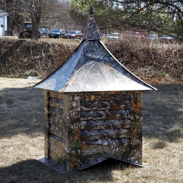 Camouflage Sheet Metal Louvered Cupola
