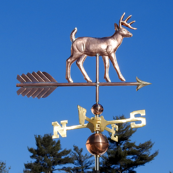 Copper Deer Weather Vane