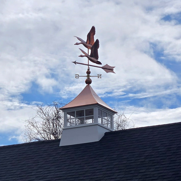 Large Flying Geese Weathervane on Riverside Cupola