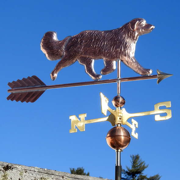 Copper Australian Shepherd Dog Wind Vane