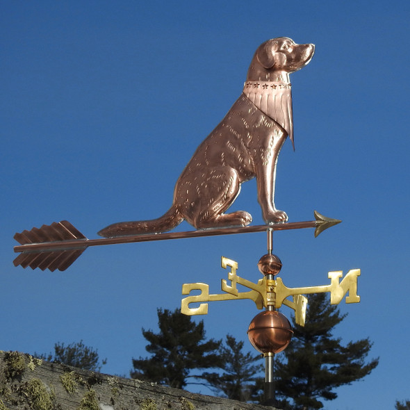 Labrador with Bandanna Weathervane