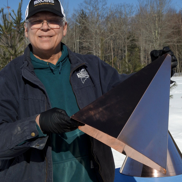 copper weathervane roof mount cover