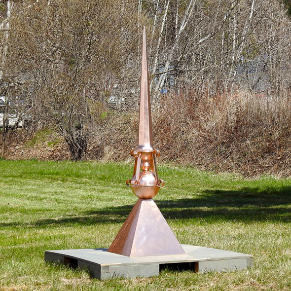 Premium Copper Finial with Roof Cap
