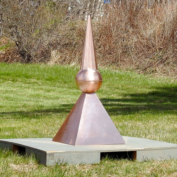 Corker Copper Finial with Roof Cap