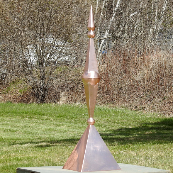 Nifty Copper Finial with Roof Cap