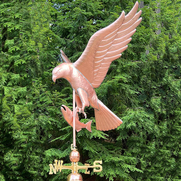 Osprey and Salmon Weathervane