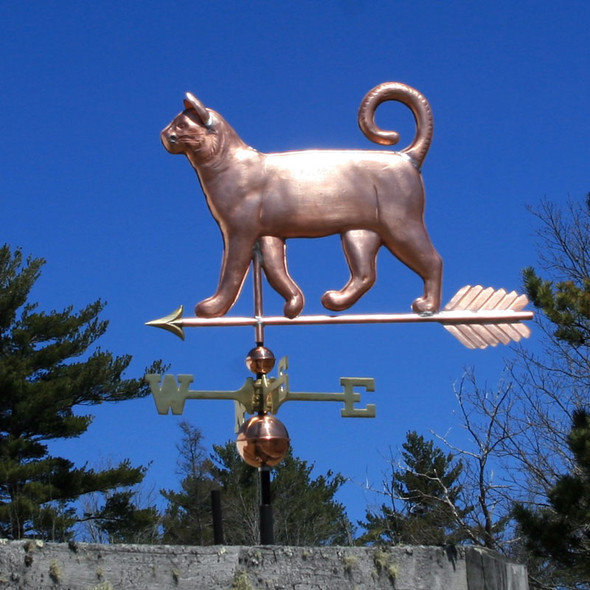 Curly Tail Cat Weathervane