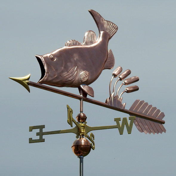 Bass Fishing Weather Vane