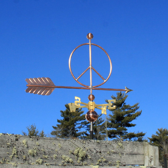Peace Sign Weathervane