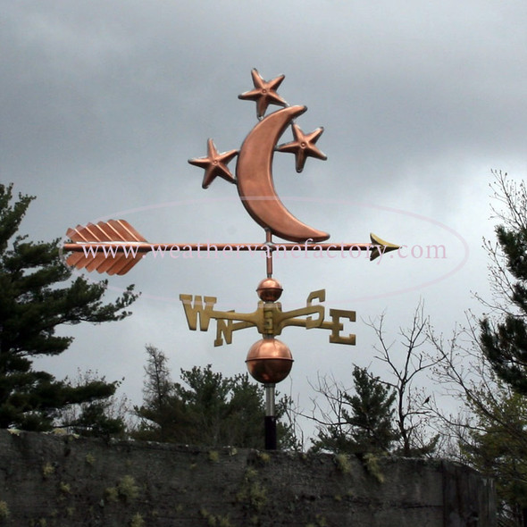 Moon and Stars Weathervane