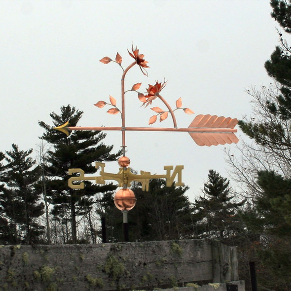 Dahlia Flower Weathervane
