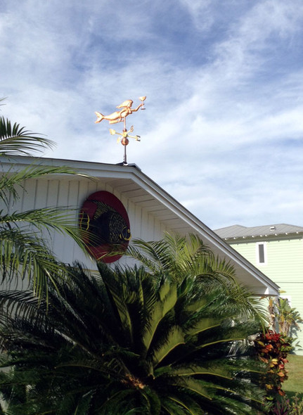 Party Mermaid  Weathervane Customer Photo