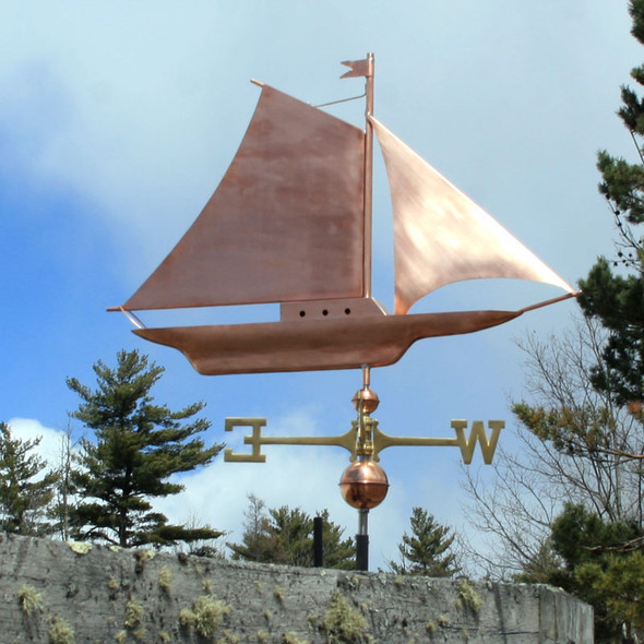 Large Friendship Sloop Weathervane