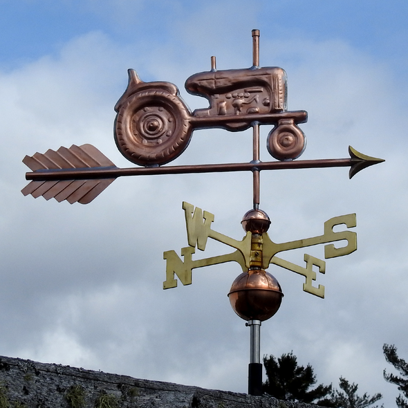 Copper Tractor Weathervane