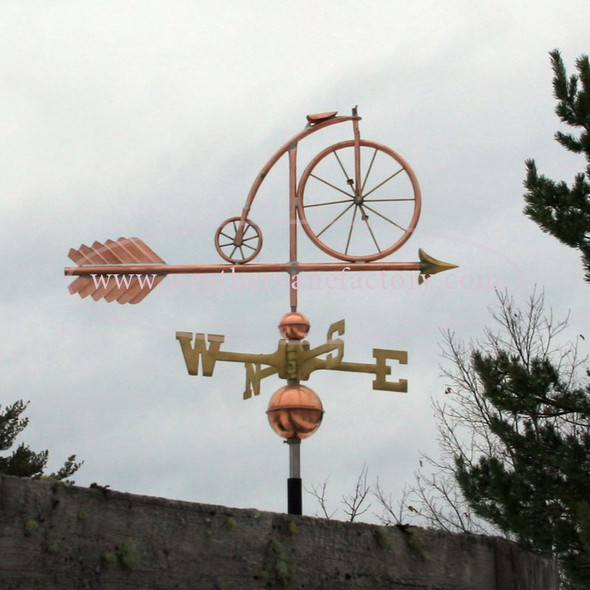 High Wheel Bicycle Weathervane