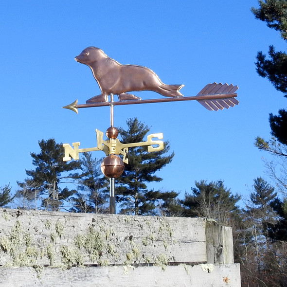 copper seal weathervane