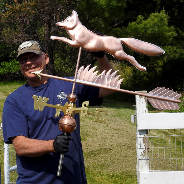 Fox Weathervane with Todd
