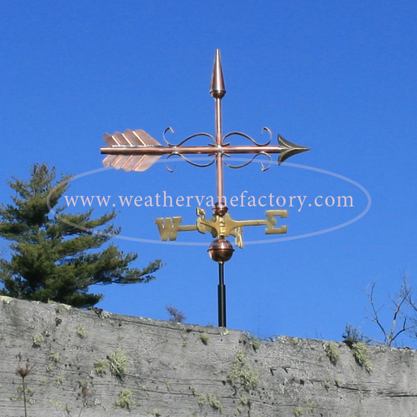 Scrolled Arrow Weathervane