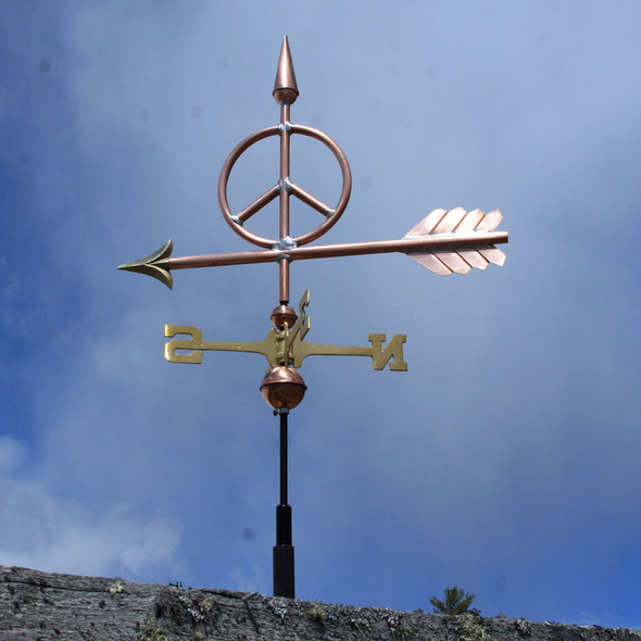 Peace Sign Weathervane