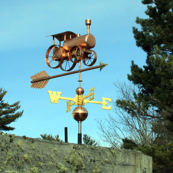 Old Steam Tractor Weathervane
