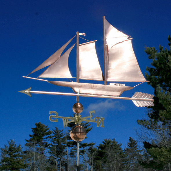 Skip Jack Sailboat Weathervane