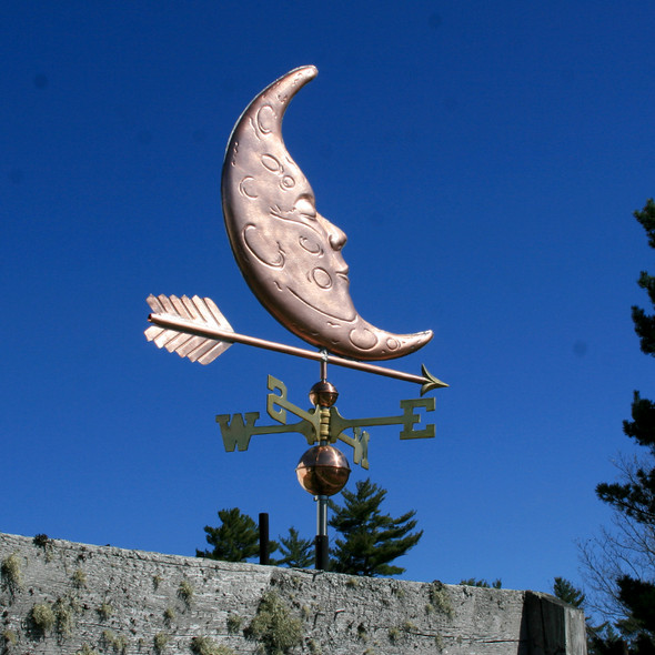 Sleeping Man in the Moon Weathervane
