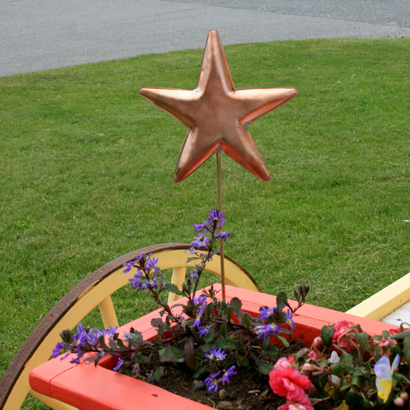 Copper Star Garden Stake
