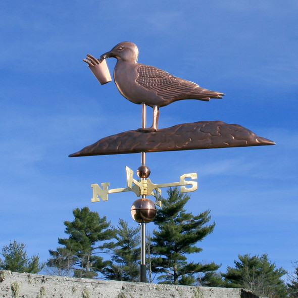 Seagull with French Fries Weathervane