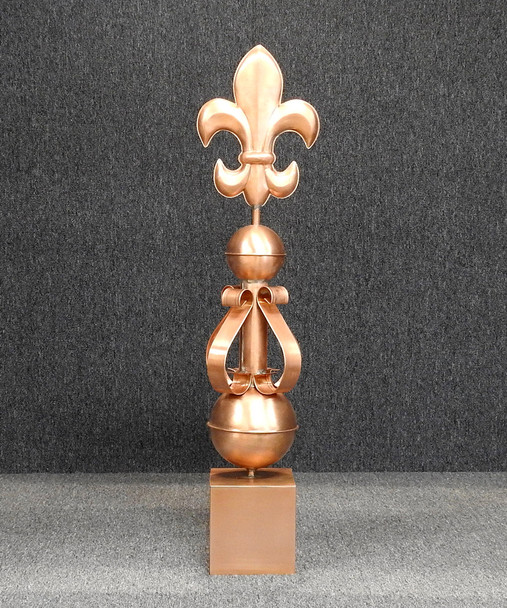 Fleur de Lis Fence Post Cap - Made in USA