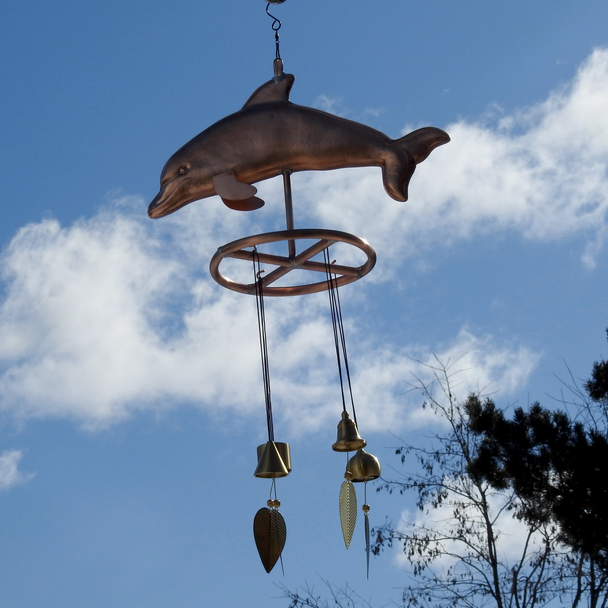 dolphin wind chimes