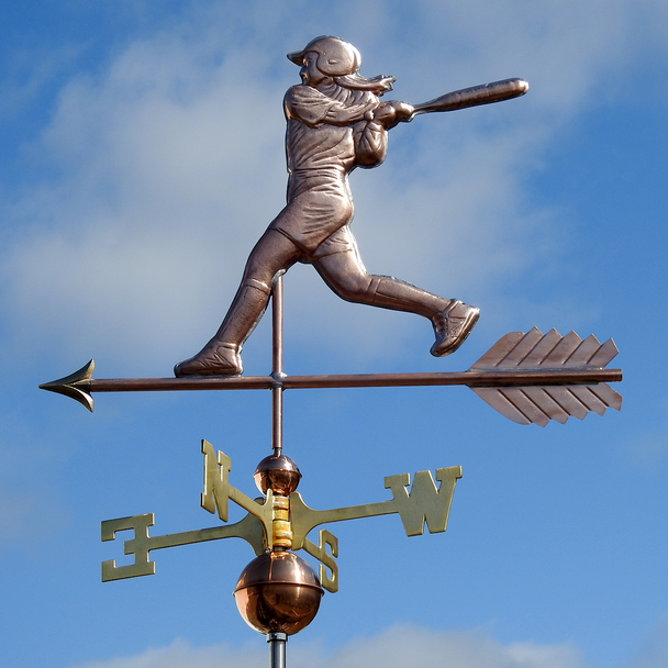 Softball Player Weathervane