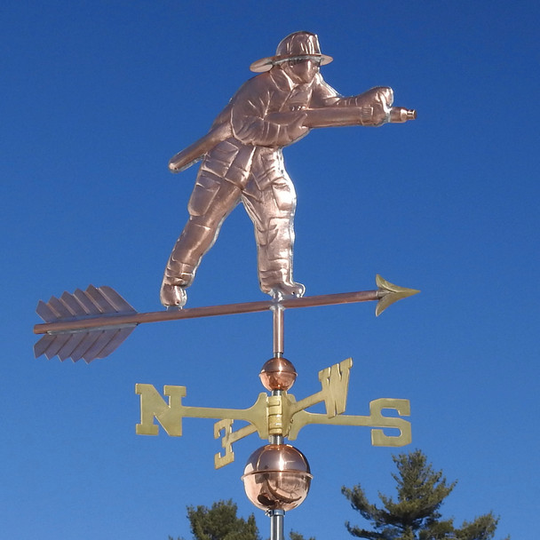 firefighter weathervane