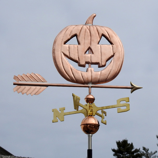 jack o lantern pumpkin weathervane